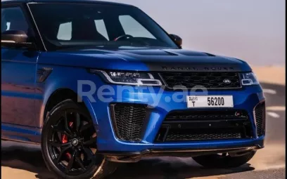 Range Rover Sport SVR (Blue), 2021 for rent in Dubai