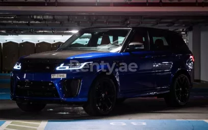 Range Rover Sport SVR (Blue), 2021 for rent in Dubai