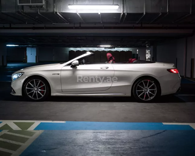 Dubai'de kiralık Mercedes S63 (Beyaz), 2018