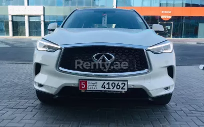 Infiniti QX50 (Белый), 2021 для аренды в Дубай