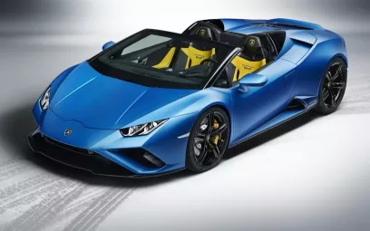 Lamborghini Huracan Evo (Azul), 2020 para alquiler en Dub&aacute;i