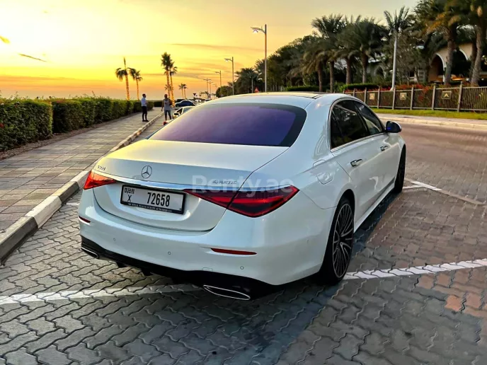 Mercedes S500 Class (White), 2022 for rent in Dubai