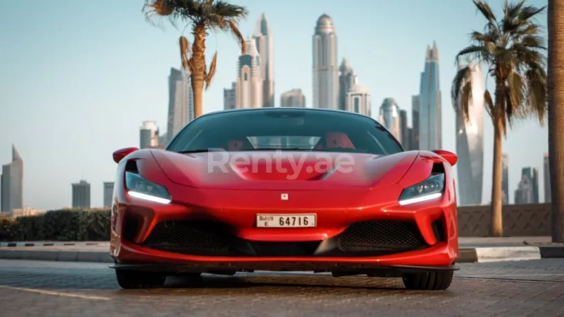إيجار فيراري F8 تريبوتو (أحمر), 2020 في دبي