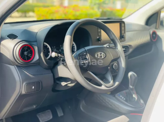 Hyundai i10 (White), 2023 for rent in Dubai