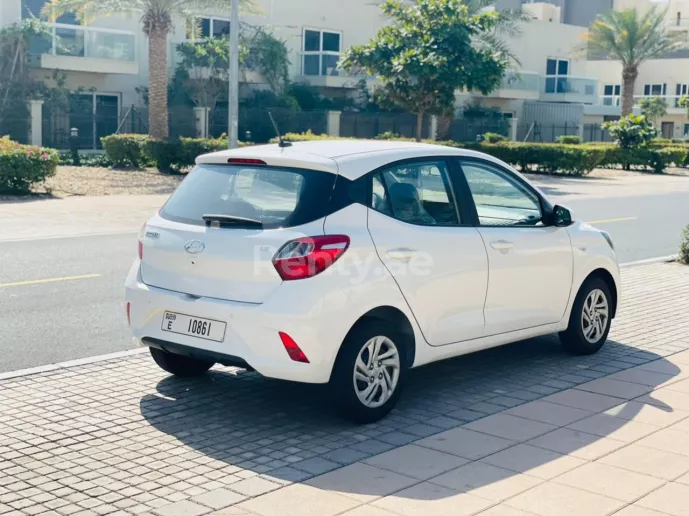 Hyundai i10 (White), 2023 for rent in Dubai