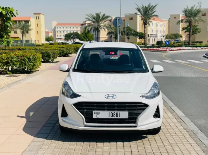 Hyundai i10 (White), 2023 for rent in Dubai