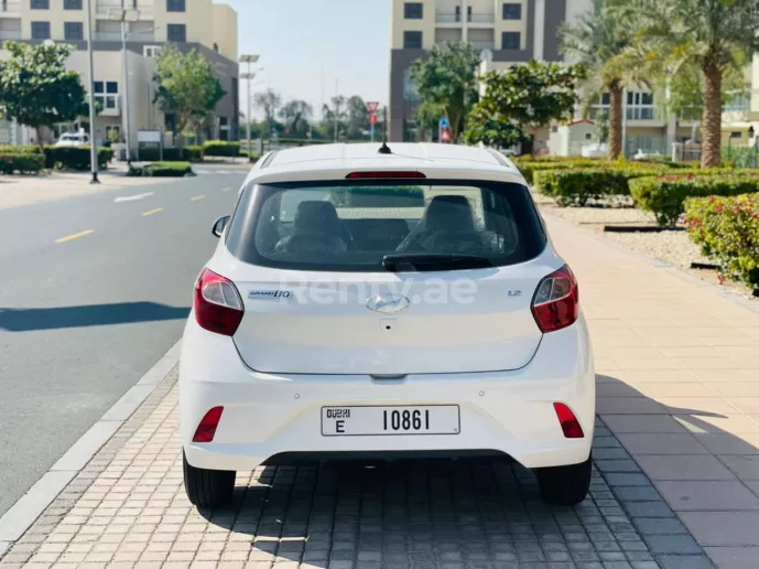Hyundai i10 (White), 2023 for rent in Dubai