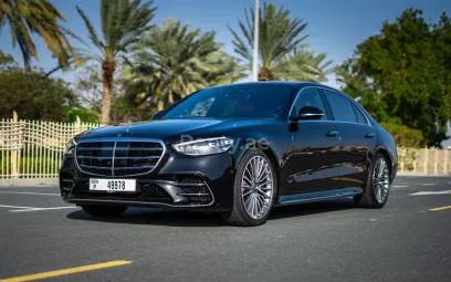 Mercedes S500 (Черный), 2021 для аренды в Дубай