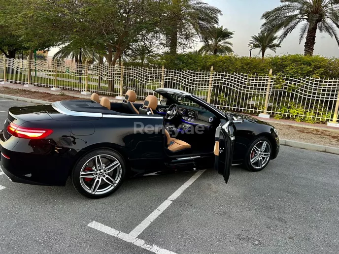 Mercedes E450 Convertible (Black), 2020 for rent in Dubai