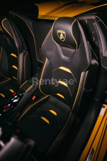 Lamborghini Evo Spyder (Yellow), 2022 for rent in Dubai