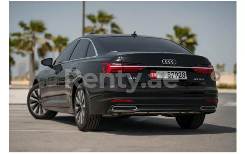 إيجار أودي A6 (أسود), 2022 في دبي