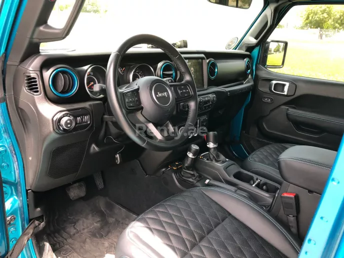 Jeep Wrangler (Blue), 2020 for rent in Dubai