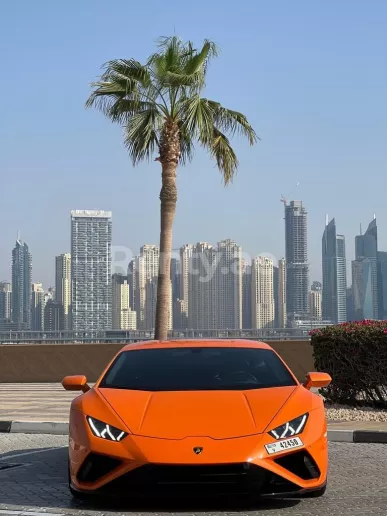 Lamborghini Evo (Orange), 2020 for rent in Dubai