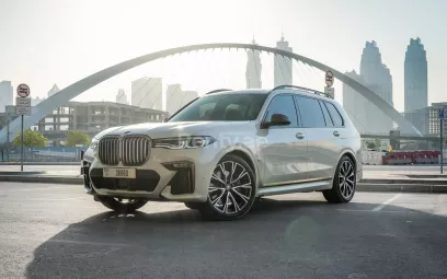 BMW X7 (White), 2021 for rent in Abu Dhabi