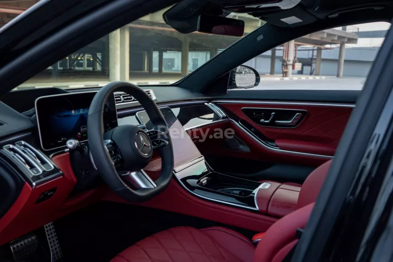 Mercedes S500 (Black), 2021 for rent in Abu Dhabi