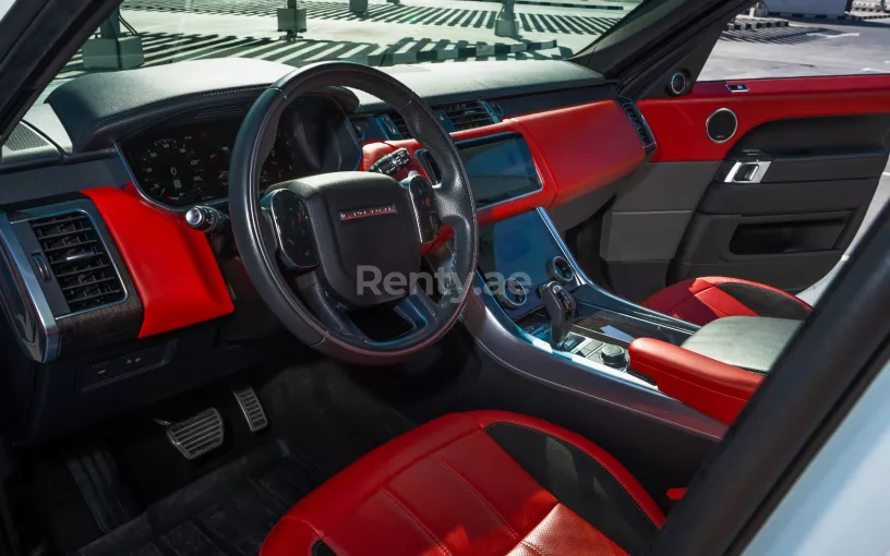 Range Rover Sport V8 (White), 2020 for rent in Abu Dhabi