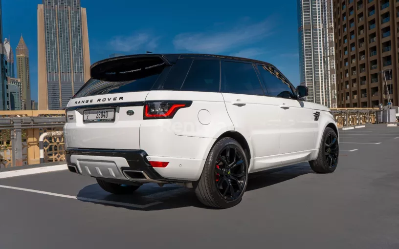 Range Rover Sport V8 (White), 2020 for rent in Abu Dhabi