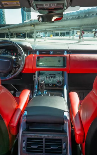 Range Rover Sport V8 (White), 2020 for rent in Abu Dhabi