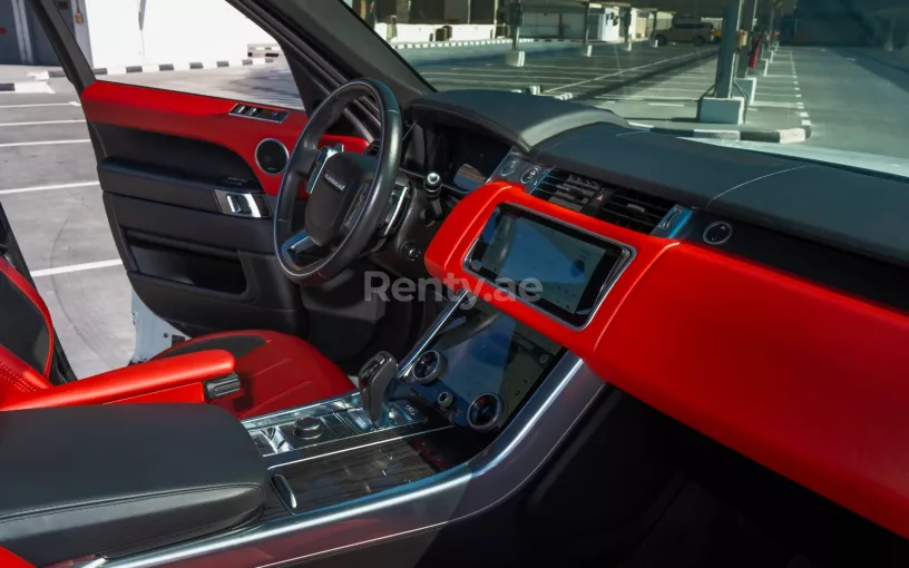 Range Rover Sport V8 (White), 2020 for rent in Abu Dhabi