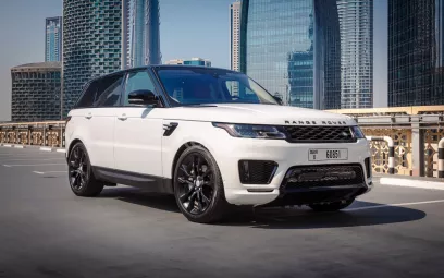 Abu Dabi'de kiralık Range Rover Sport (Beyaz), 2020