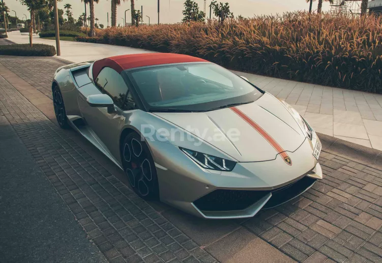 إيجار لامبورغيني هوراكان سبايدر LP-610 (فضة), 2017 في دبي