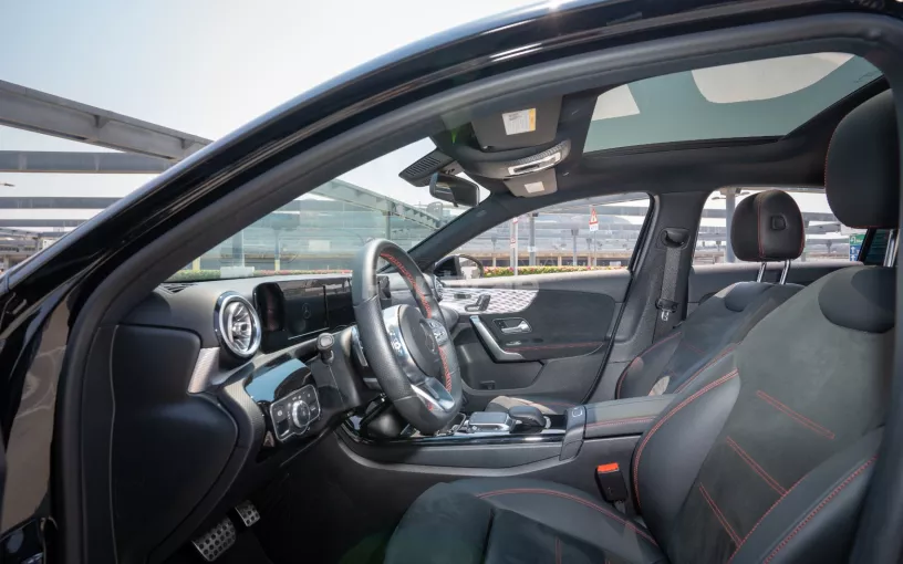 Mercedes A220 (Black), 2021 for rent in Abu Dhabi