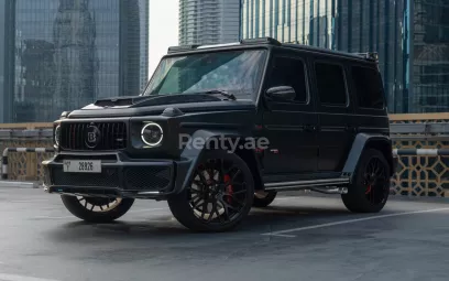 إيجار مرسيدس G63 Brabus (أسود لامع), 2020 في أبو ظبي