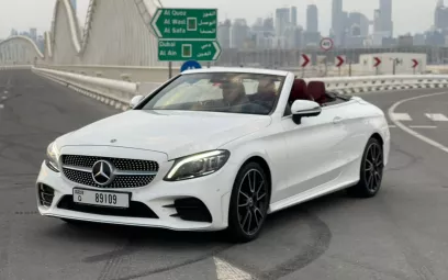 Mercedes C Class (White), 2019 for rent in Dubai