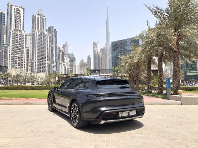 Porsche Taycan (Grey), 2022 for rent in Dubai