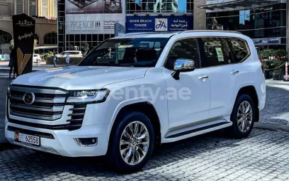 Toyota Land Cruiser Twin Turbo VXR (White), 2022 for rent in Dubai