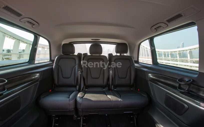 Mercedes V250 (Black), 2023 for rent in Abu Dhabi