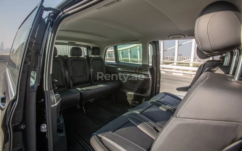 Mercedes V250 (Black), 2023 for rent in Abu Dhabi