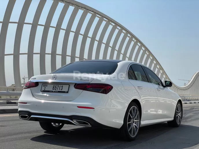 Mercedes E Class (White), 2021 for rent in Dubai