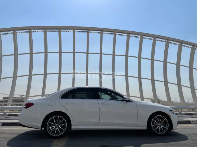 Mercedes E Class (White), 2021 for rent in Dubai