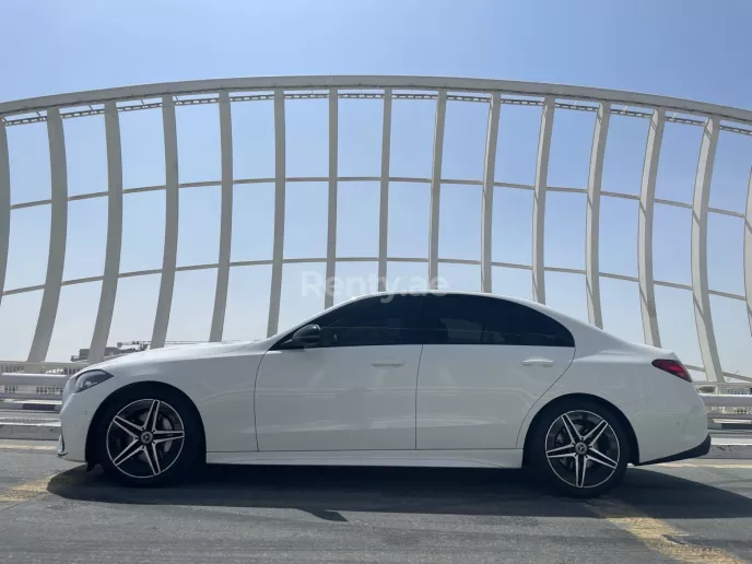 Mercedes C Class (White), 2023 for rent in Dubai