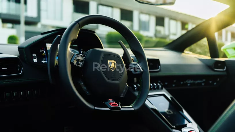 Lamborghini Evo Spyder (Green), 2022 for rent in Dubai