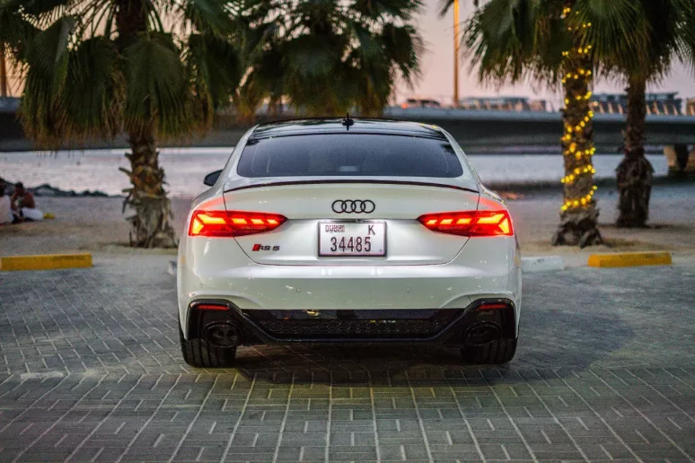 2021 Audi A5 with RS5 Bodykit (White), 2021 for rent in Dubai