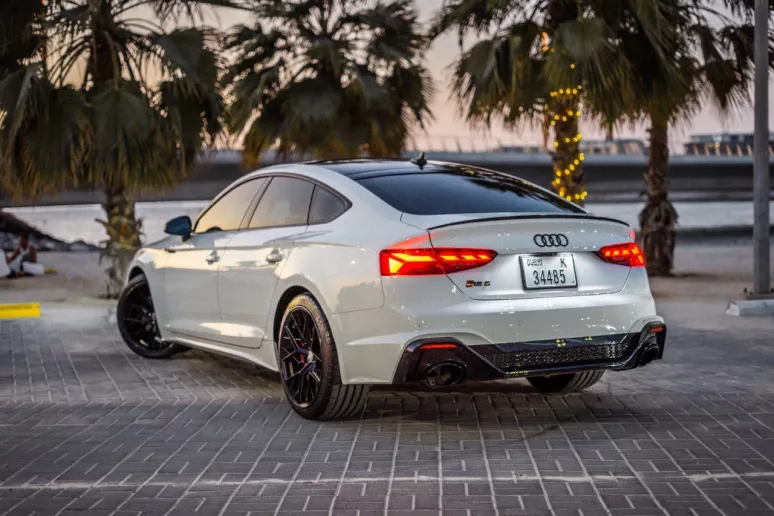 2021 Audi A5 with RS5 Bodykit (White), 2021 for rent in Dubai