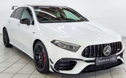 Mercedes Classe A A45 AMG S (Perle blanche), 2021 &agrave; louer &agrave; Duba&iuml;
