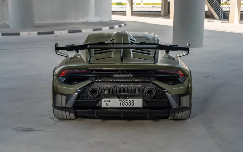 Lamborghini Huracan STO (Green), 2023 for rent in Abu Dhabi