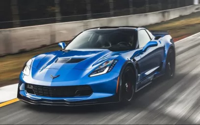 Chevrolet Corvette (Синий), 2021 для аренды в Дубай