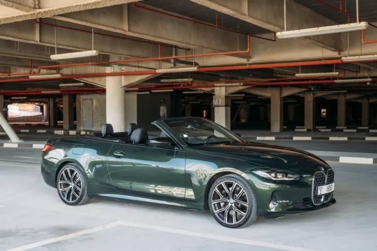BMW 430i cabrio (Green), 2022 for rent in Sharjah
