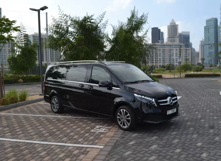 Mercedes V250 (Black), 2023 for rent in Dubai