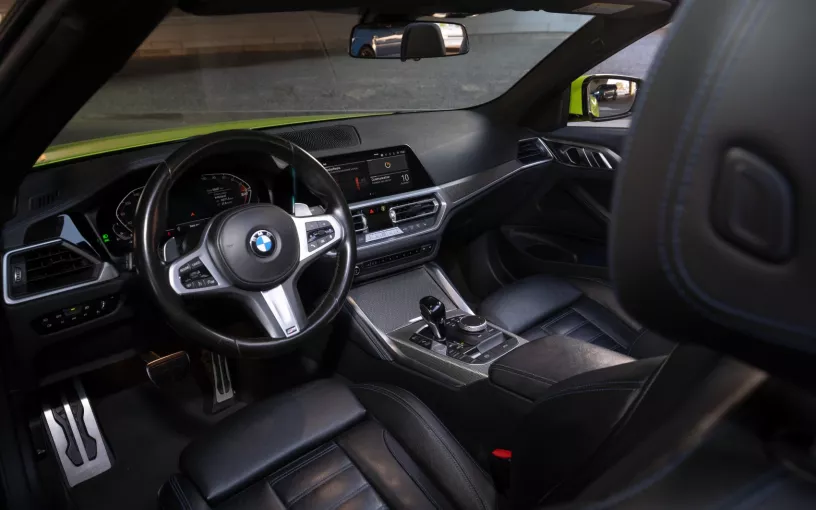 BMW 430i cabrio (Lime Green), 2023 for rent in Dubai