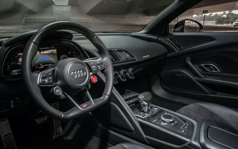 Audi R8 V10 Spyder (Black), 2021 for rent in Dubai