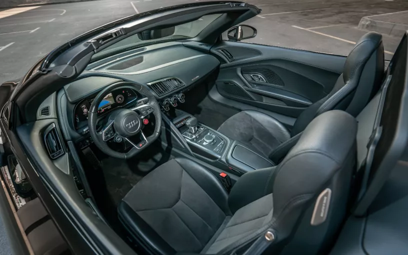 Audi R8 V10 Spyder (Black), 2021 for rent in Dubai