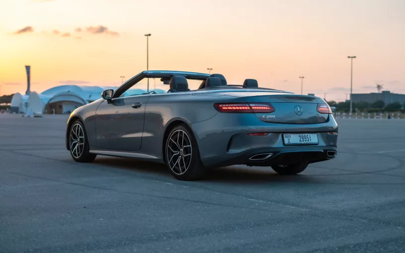 Mercedes E200 Cabrio (Dark Grey), 2022 for rent in Dubai