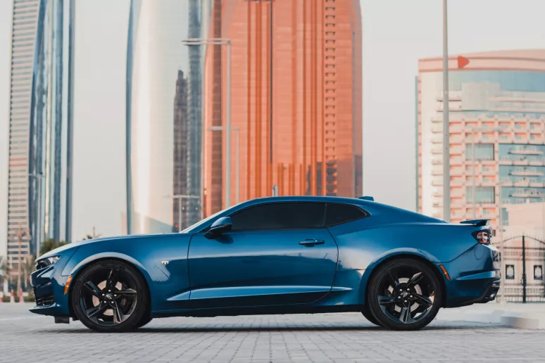 Chevrolet Camaro SS (Blue), 2022 for rent in Abu Dhabi