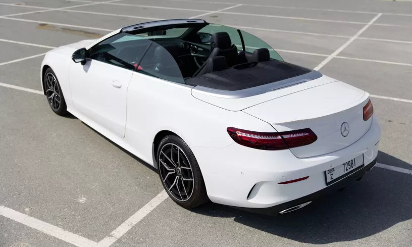 Mercedes E200 Cabrio (White), 2022 for rent in Ras Al Khaimah