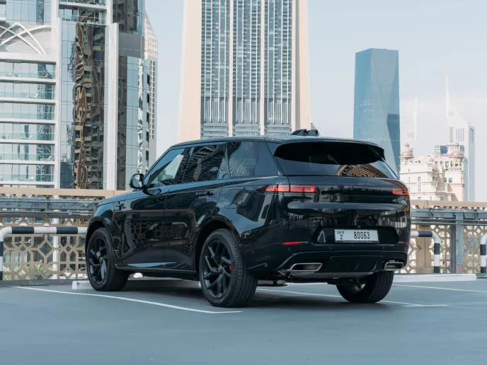 Range Rover Sport NEW SHAPE (Black), 2023 for rent in Ras Al Khaimah